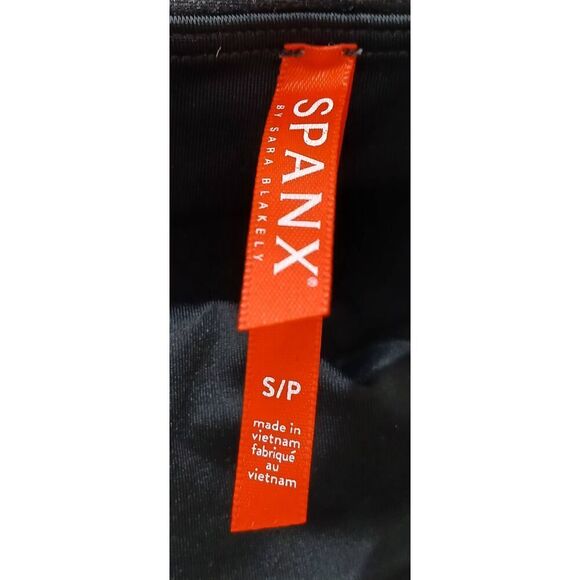 Spanx womens small black cream tuxedo moto leggings - Picture 5 of 7